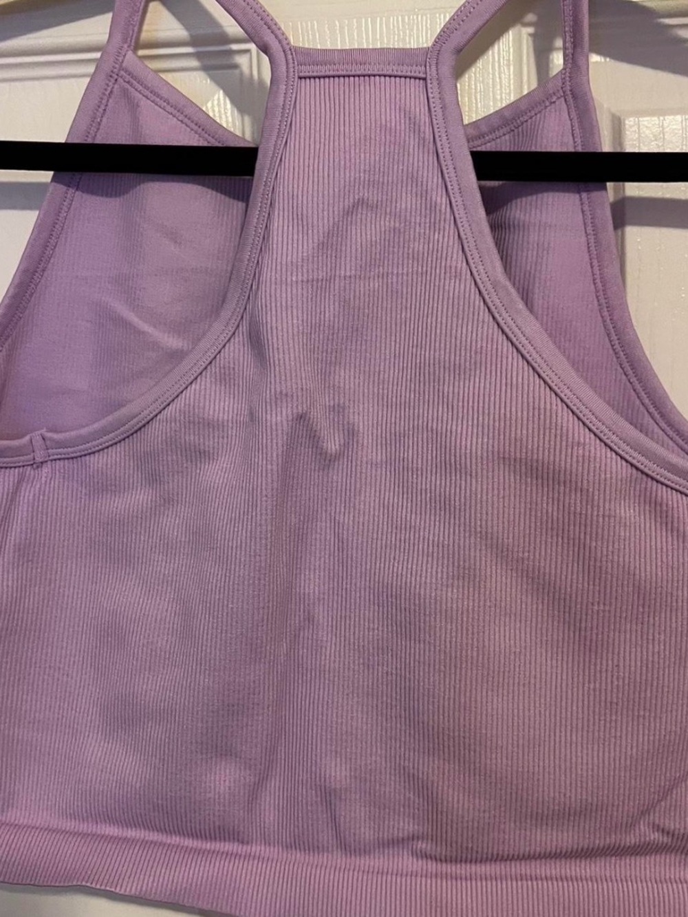 Lavender Ribbed Tank Top - Picture 3 of 3